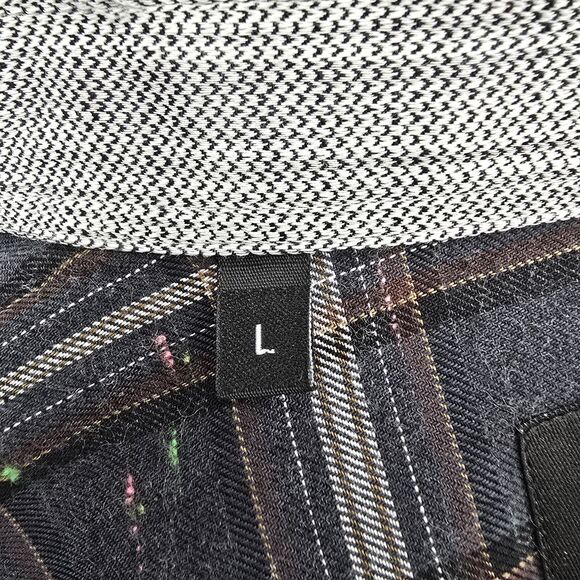 Williams & Kent Grey Plaid Button Down Men's Shirt Size L - Picture 6 of 8